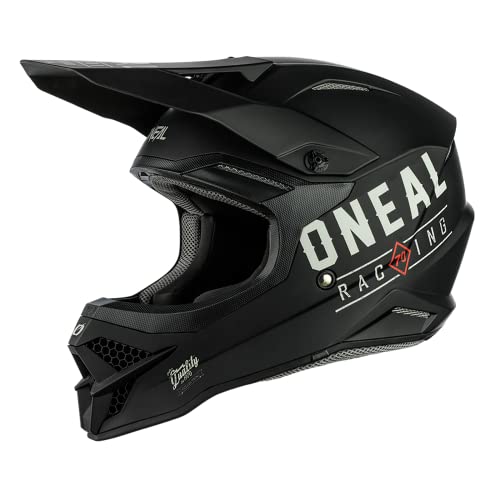 O'NEAL | Motocross-Helm | MX Enduro | ABS-Schale, Lüftungsöffnungen für optimale Kühlung | 3SRS Helmet Dirt V.23 | Erwachsene | Schwarz Grau | Größe S (55/56 cm) von O'NEAL