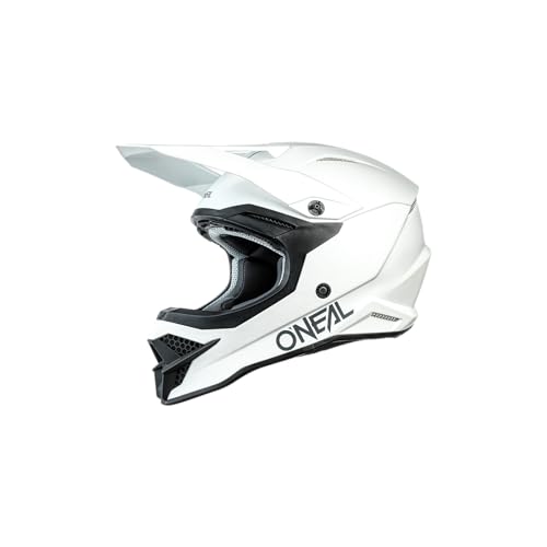 O'NEAL | Motocross-Helm | MX Enduro | ABS-Schale, Lüftungsöffnungen für optimale Kühlung | 3SRS Helmet Solid V.23 | Erwachsene | Weiß | Größe XS (53/54 cm) von O'NEAL