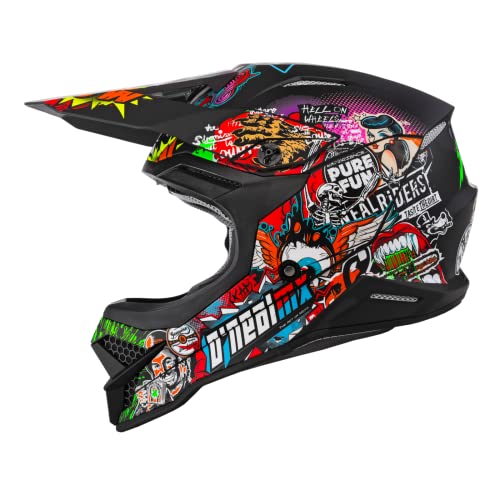 O'NEAL | Motocross-Helm | MX Enduro Motorrad | ABS-Schale, , Lüftungsöffnungen für optimale Belüftung & Kühlung | 3SRS Helmet Crank 2.0 | Erwachsene | Multi | Größe XL von O'NEAL