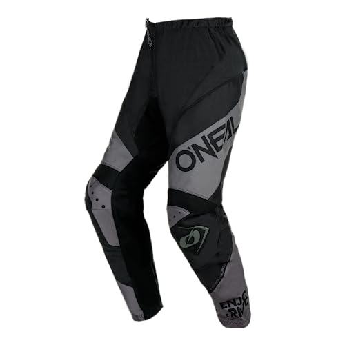 O'NEAL | Motocross-Hose | Enduro MX | Maximale Bewegungsfreiheit, Leichtes, Atmungsaktives und langlebiges Design | Pants Element Racewear V.24 | Erwachsene | Schwarz Grau | Größe 28 von O'NEAL