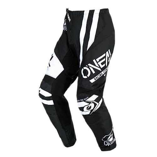 O'NEAL | Motocross-Hose | Enduro MX | Maximale Bewegungsfreiheit, Leichtes, Atmungsaktives und langlebiges Design | Pants Element Warhawk V.24 | Erwachsene | Schwarz Weiß | Größe 32 von O'NEAL