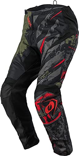 O'NEAL | Motocross-Hose | Enduro Motocross | Passform für Maximale Bewegungsfreiheit, Leichtes, Atmungsaktives und langlebiges Design | Pants Element Ride | Erwachsene | Schwarz Grün | Größe 28/44 von O'NEAL