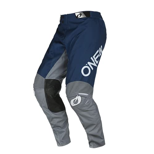 O'NEAL | Motocross-Hose | Enduro Motorrad | Strapazierfähige Denierstoffe, Mit großer Bewegungsfreiheit, Athletische Passform | Pants Mayhem Hexx V.22 | Erwachsene | Blau Grau | Größe 36/52 von O'NEAL