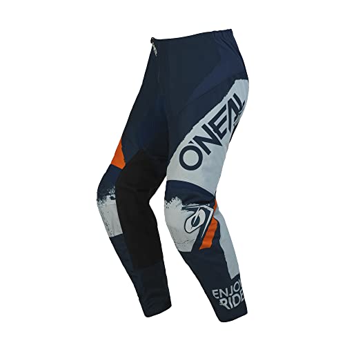 O'NEAL | Motocross-Hose | MTB Enduro MX | Bequeme lockere Passform für maximale Bewegungsfreiheit, Bündchenlose Hosenbeine | Element Pants Shocker V.23 | Erwachsene | Blau Orange | Größe 36/52 von O'NEAL