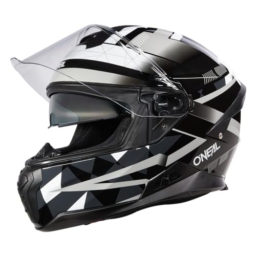 O'NEAL | Motorradhelm | Enduro Adventure Street | ABS-Schale, integrierte Sonnenblende | Challenger Helmet | Erwachsene | Schwarz Grau Weiß | Größe M von O'NEAL
