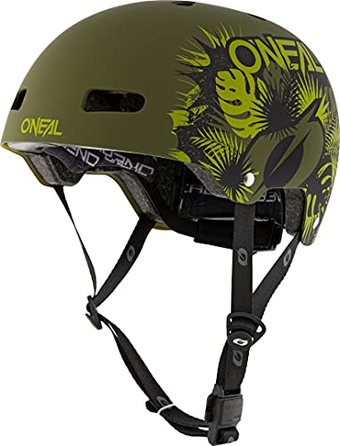 O'NEAL | Mountainbike-Helm | Enduro All-Mountain | Lüftungsöffnungen zur Belüftung & Kühlung, Größenverstellsystem, Zone Flex-Technologie| Helmet Dirt Lid ZF Plant | Erwachsene | Grün | Größe L XL von O'NEAL