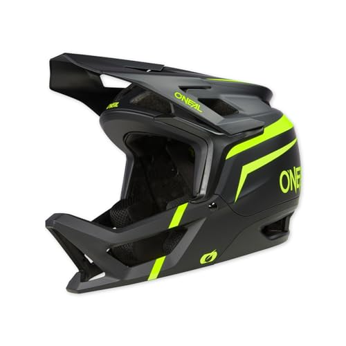 O'NEAL Transition Helm I Mountainbike Helm | Enduro MTB Downhill | Leichter und sportlicher Fahrradhelm Damen & Herren mit guter BelüftungI Schwarz Neon-Gelb I Größe M von O'NEAL