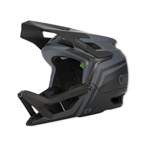 O'NEAL Transition Helm I Mountainbike Helm | Enduro MTB Downhill | Leichter und sportlicher Fahrradhelm Damen & Herren mit guter BelüftungI Grau Schwarz I Größe L von O'NEAL