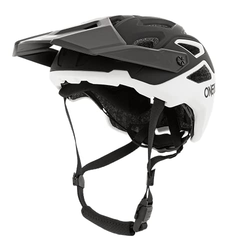 O'NEAL | Mountainbike-Helm | Enduro Trail Downhill | Schweißabsorbierendes Innenfutter, Schale aus robustem ABS | Helmet Pike Solid | Erwachsene | Schwarz Weiß | Größe S/M von O'NEAL