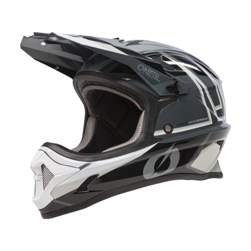 O'NEAL | Mountainbike-Helm Fullface | MTB DH Downhill FR Freeride | ABS-Schale, Magnetverschluss, übertrifft Robustes ABS | SONUS Helmet Split V.23 | Erwachsene | Schwarz Grau | Größe L von O'NEAL