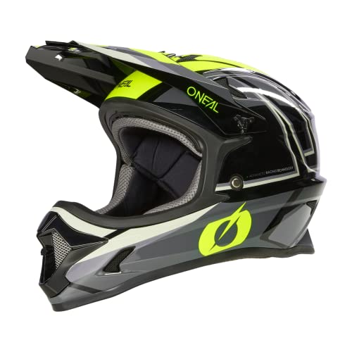 O'NEAL | Mountainbike-Helm Fullface | MTB DH Downhill FR Freeride | ABS-Schale, Magnetverschluss, übertrifft Sicherheitsnorm EN1078 | SONUS Helmet Split V.23 | Erwachsene | Schwarz Neon-Gelb | L von O'NEAL