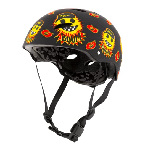 O'NEAL | Mountainbike-Helm | Kinder | Enduro All-Mountain | ABS Schale, Fidlock Magnetverschluss, große Ventilationsöffnungen | Dirt Lid Helmet Youth Emoji | Schwarz Gelb | Größe L von O'NEAL