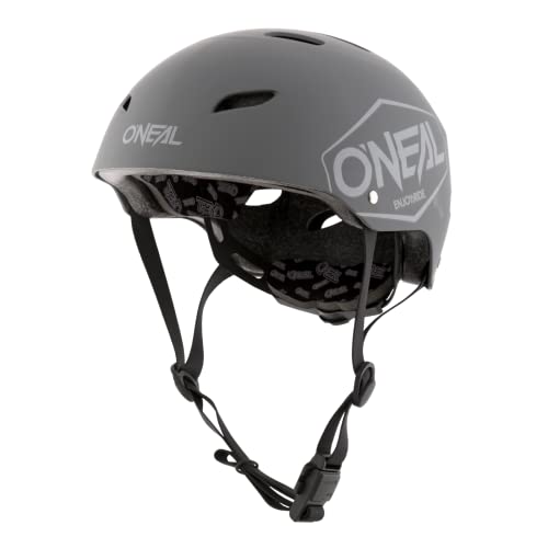 O'NEAL | Mountainbike-Helm | Kinder | Enduro All-Mountain | ABS Schale, Fidlock Magnetverschluss, große Ventilationsöffnungen | Dirt Lid Helmet Youth Plain | Grau | Größe L von O'NEAL