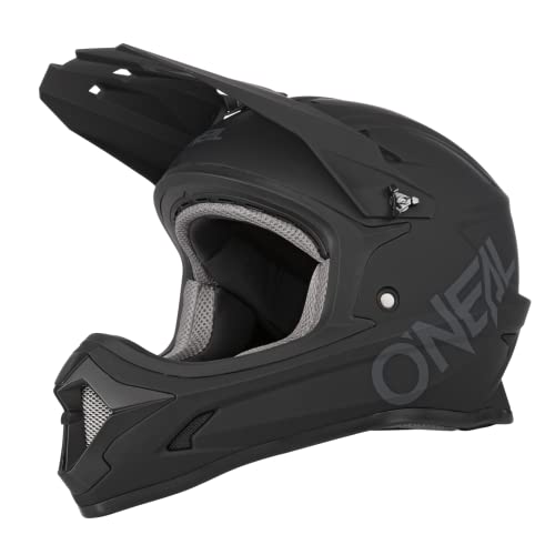 O'NEAL | Mountainbike-Helm | Kinder | MTB Downhill | ABS Schale, Lüftungsöffnungen für optimale Belüftung & Kühlung, Robustes ABS | Sonus Youth Helmet Solid | Schwarz | Größe M von O'NEAL