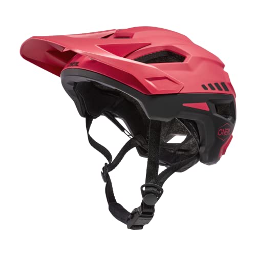 O'NEAL | Mountainbike-Helm | MTB All-Mountain | Verschmolzene innere EPS & Außenschale für bessere Langlebigkeit | TRAILFINDER Helmet Split | Erwachsene | Rot/Schwarz | S/M (54-58 cm) von O'NEAL