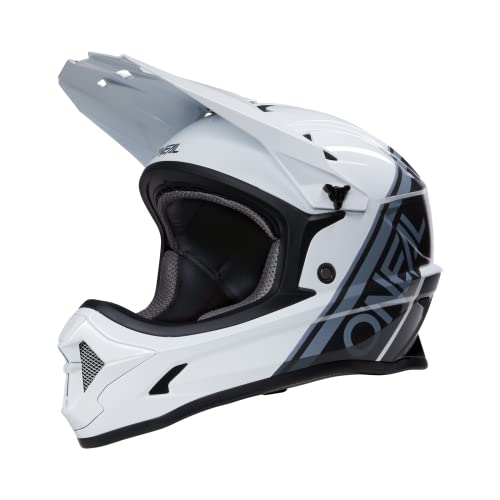 O'NEAL | Mountainbike-Helm | MTB Downhill | Nach Robustes ABS, Ventilationsöffnungen für Luftstrom & Kühlung, ABS Außenschale | SONUS Helmet Split | Erwachsene | Schwarz Weiß | Größe XL von O'NEAL