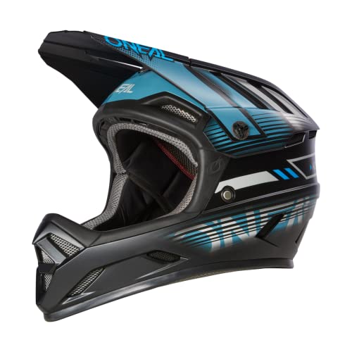 O'NEAL | Mountainbike-Helm | MTB Downhill | Nach Robustes ABS, Ventilationsöffnungen für Luftstrom & Kühlung, ABS Außenschale | Backflip Helmet Eclipse V.23 | Erwachsene | Grau Blau | XS von O'NEAL