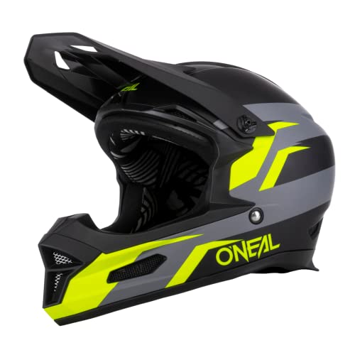 O'NEAL | Mountainbike-Helm | MTB Downhill | Robustes ABS, Ventilationsöffnungen für Luftstrom & Kühlung, ABS Außenschale | Fury Helmet Stage | Erwachsene | Schwarz Neon-Gelb | Größe S von O'NEAL