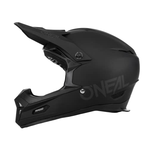 O'NEAL | Mountainbike-Helm | MTB Downhill | Robustes ABS, Ventilationsöffnungen für Luftstrom & Kühlung, ABS Außenschale | Fury Helmet SOLID | Erwachsene | Schwarz | Größe L von O'NEAL