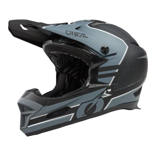 O'NEAL | Mountainbike-Helm | MTB Downhill | Robustes ABS, Ventilationsöffnungen für Luftstrom & Kühlung, ABS Außenschale | Fury Helmet Stage V.23 | Erwachsene | Schwarz Grau | Größe XL von O'NEAL