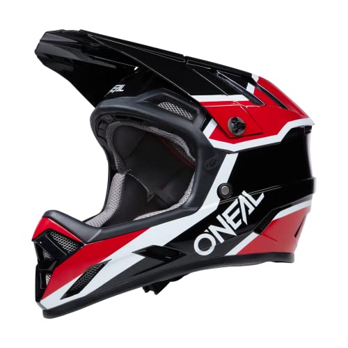 O'NEAL | Mountainbike-Helm | MTB Downhill | Robustes ABS, Ventilationsöffnungen für Luftstrom & Kühlung, ABS Außenschale | Backflip Helmet Strike | Erwachsene | Schwarz Rot | Größe M von O'NEAL