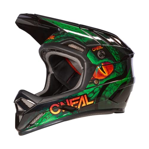 O'NEAL | Mountainbike-Helm | MTB Downhill | Robustes ABS, Ventilationsöffnungen für Luftstrom & Kühlung, ABS Außenschale | Backflip Helmet Viper V.23 | Erwachsene | Schwarz Grün | XL von O'NEAL