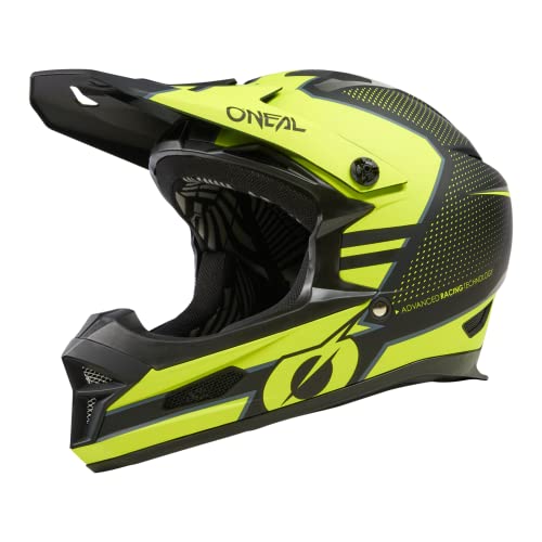 O'NEAL | Mountainbike-Helm | MTB Downhill | Robustes ABS, Ventilationsöffnungen für Luftstrom & Kühlung, ABS Außenschale | Fury Helmet Stage V.23 | Erwachsene | Schwarz Neon-Gelb | Größe S von O'NEAL