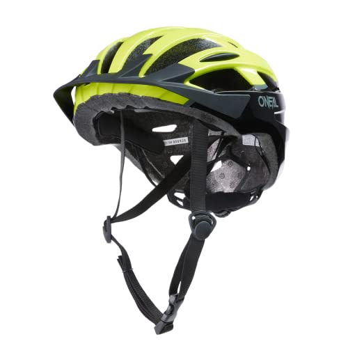 O'NEAL | Mountainbike-Helm | Urban Trail Riding | Leichtgewicht: nur 310g, große Ventilatoren zur Belüftung, Robustes ABS | Helmet Outcast Split V.22 | Erwachsene | Schwarz Neon-Gelb | L/XL von O'NEAL