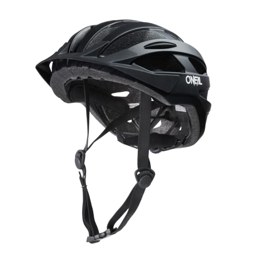 O'NEAL | Mountainbike-Helm | Urban and Trail Riding | Leichtgewicht: nur 310g, große Ventilatoren zur Belüftung, Robustes ABS | Helmet Outcast Plain V.22 | Erwachsene | Schwarz | L/XL von O'NEAL