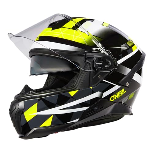 O'NEAL | Motorradhelm | Enduro Adventure Street | ABS-Schale, integrierte Sonnenblende | Challenger Helmet | Erwachsene | Schwarz Grau Neon Gelb | Größe L von O'NEAL