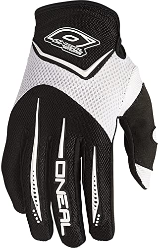 O'NEAL | Fahrrad- & Motocross-Handschuhe | MX MTB DH FR Downhill Freeride | Langlebige, Flexible Materialien, Silikonprint für Grip | Element Glove | Erwachsene | Weiß | Größe M von O'NEAL