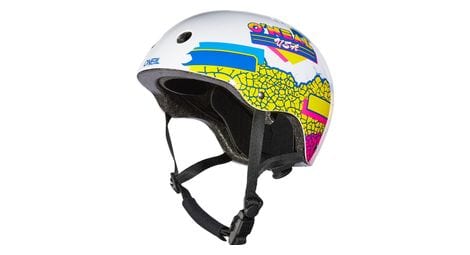 bmx helm o neal dirt lid crackle weis multicolor von O'Neal