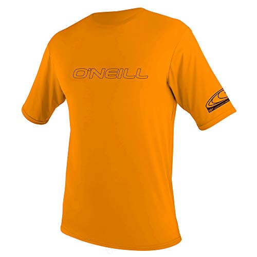 Oneill Wetsuits Unisex-Youth Basic Skins Short Sleeve Sun Shirt Rash Vest, Blaze, 8 von O'Neill