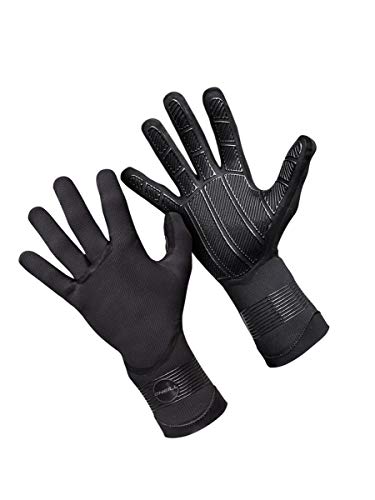 O'Neill Psycho 1.5MM Double Lined Neoprene Wetsuit Gloves Black - Adults Unisex - 100% Sealed - Tacky Grip von O'Neill
