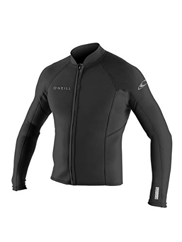 O'Neill Reactor Ii 2MM Neoprene Wetsuit Front Zip Coat Jacket Coat Black - UV Sun Protection and SPF Properties von O'Neill