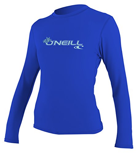 O'Neill Damen Basic Skins LSF 50+ Langarm-Sonnenshirt, Tahitianblau, Größe S von O'Neill