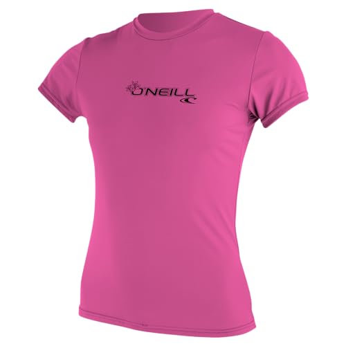 O'Neill Damen Basic Skins UPF 50+ Kurzarm-Sonnenshirt, Fox Pink, Small von O'Neill