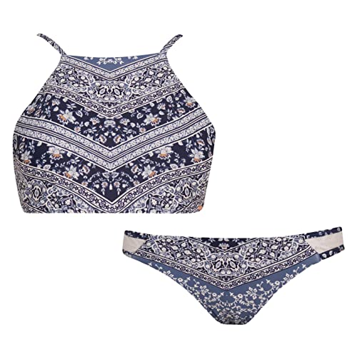 O'Neill Damen PW Soara Koppa Bikinis, Blue Aop W/Blue, 44 von O'Neill