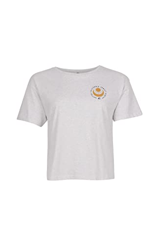 O'NEILL Damen T-Shirt mit kurzen Ärmeln, Surfer Girl Unterhemd, 11012 Weiß meliert, L/XL von O'Neill