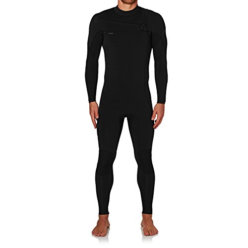 O'Neill Hammer 3/2MM Chest Zip Wetsuit Black - Easy Stretch Breathable von ONeill