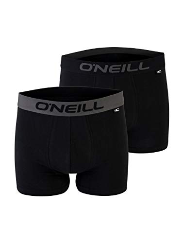 O'Neill Herren Basic Boxer-Short | Sport-Unterwäsche für alle Anlässe im 2er Set | Schwarz S von O'Neill