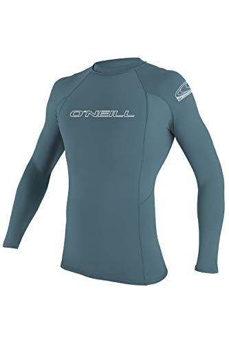 O' NEILL Herren Basic Skins 50+ Long Sleeve Rash Guard, Dusty Blue, XL von O'Neill