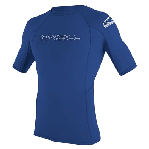 O'Neill Herren Basic Skins Short Sleeve Rash Guard - Pacific, X-Small, 3341-018-XS von O'Neill