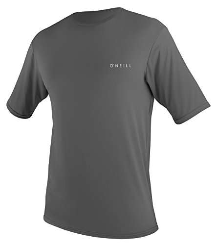 O'NEILL Herren Basic Skins LSF 30+ Short Sleeve Sun Shirt, Graphite, Größe L von O'Neill