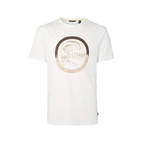 O'Neill Herren LM Circle Surfer T-Shirt Tees, Powder White, L von O'Neill
