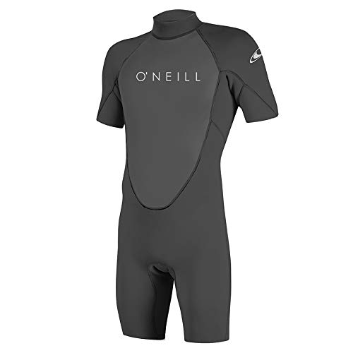 O'Neill Herren Neoprenanzug Reactor II 2mm Backzip Spring, Shorty, Kurzarm, Schwimmanzug, Tauchanzug, Nassanzug, L, Graph/Graph von O'Neill