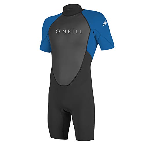 O'Neill Herren Reactor-2 2 mm skridsikker fjeder Wetsuit, Black/Ocean, S EU von O'Neill