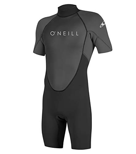 O'Neill Wetsuits Men's Reactor-2 2mm Back Zip Spring Wetsuit, Black/Graphite, S von O'Neill