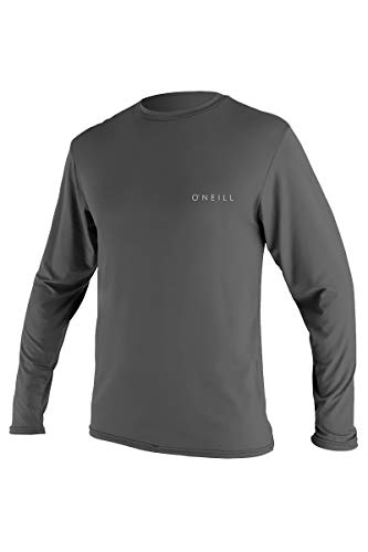 O‘Neill Herren-T-Shirt, Basic Skins, LSF 30+, langärmlig, Sonnen-T-Shirt, Herren, 5088-009-M, Graphit, m von O'Neill
