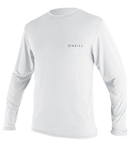 O‘Neill Herren-T-Shirt, Basic Skins, LSF 30+, langärmlig, Sonnen-T-Shirt, Herren, 5088-025-L, weiß, Large von O'Neill